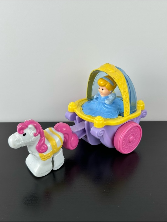 Little People Other - Fisher Price Little People Disney Princess Cinderella Klip Klop Horse Carriage